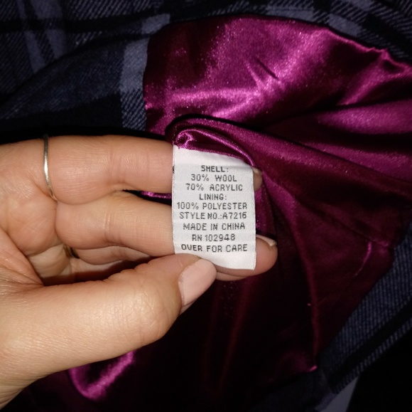 TULLE Plaid Coat - Picture 5 of 5